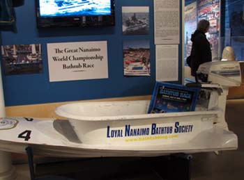 Nanaimo- Museum-First-Bathtub-race-memorabilia
