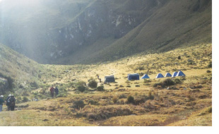 Camping on the Inca Trail