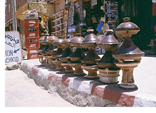 Tagine pots for sale in Taroudante Morocco
