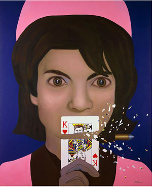 Jaqueline Kennedy: Stop Action Reaction” by Tina Mion.