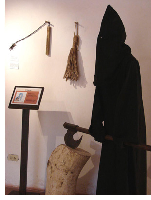 Exhibit at the Museum in the Palacio de la Inquisicion