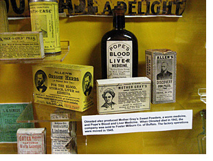 snake oil medicine display in jell-o gallery