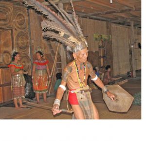 Borneo man dancing