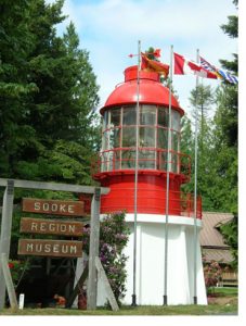 lighthouse at Sooke museum