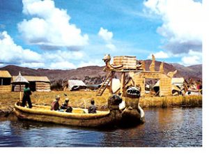 uros floating islands lake titicaca peru