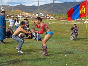 Mongolian wrestling match
